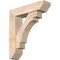 Ekena Millwork Merced Slat Smooth Bracket w/ Offset Brace, Douglas Fir, 7 1/2"W x 30"D x 34"H BKT0806X30X34MRC06SDF - alternate 1